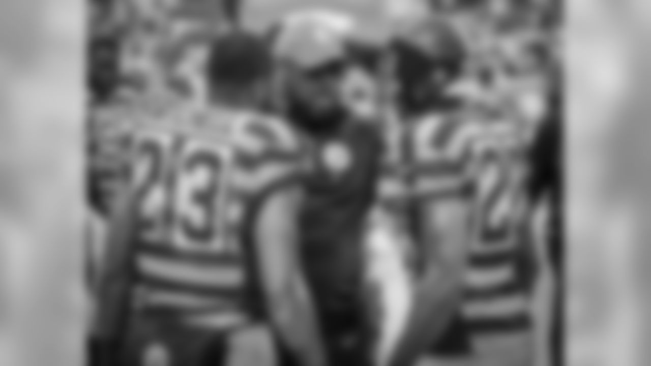 Mike Mitchell, William Gay and Head Coach Mike Tomlin