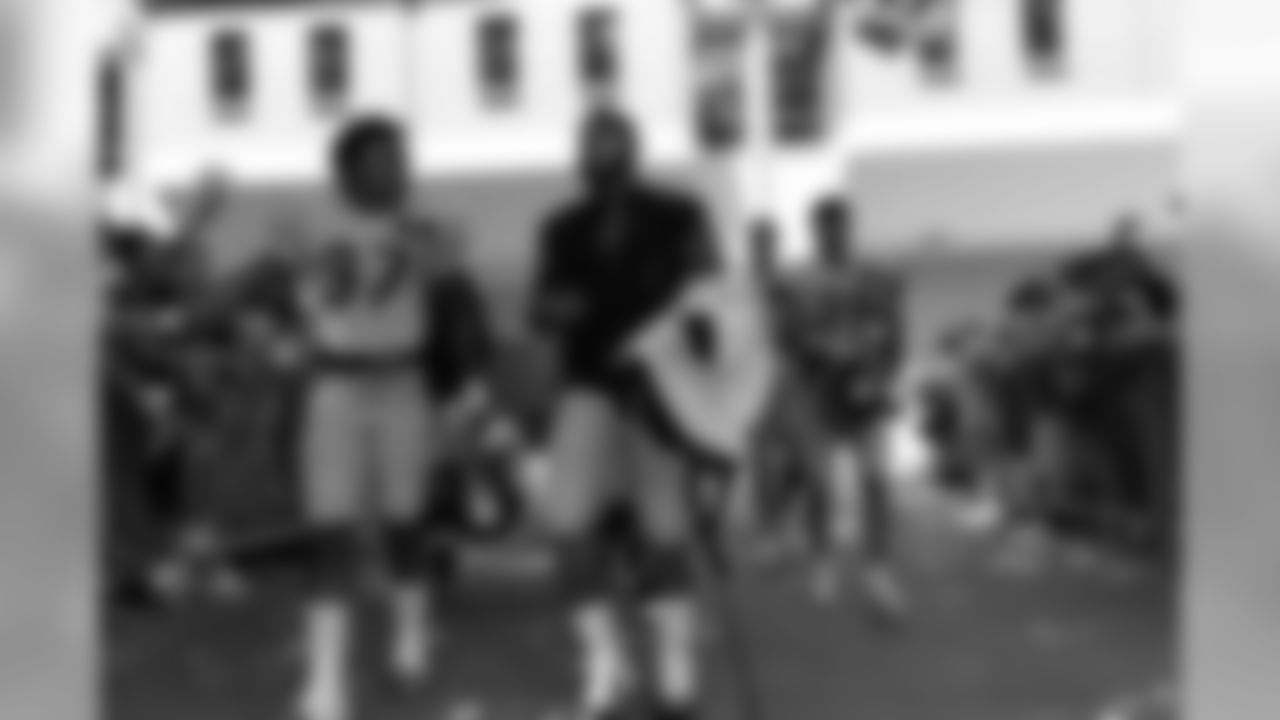 S Jordan Dangerfield (37), CB Ross Cockrell (31) and S Ray Vinopal (39)