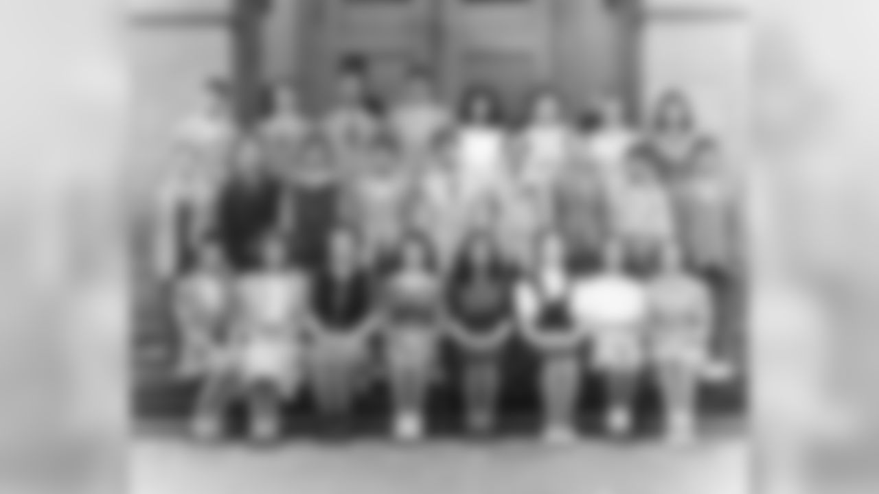 Dan Rooney, top left, pictured with his class mates and Patricia Rooney, front row third from the right.