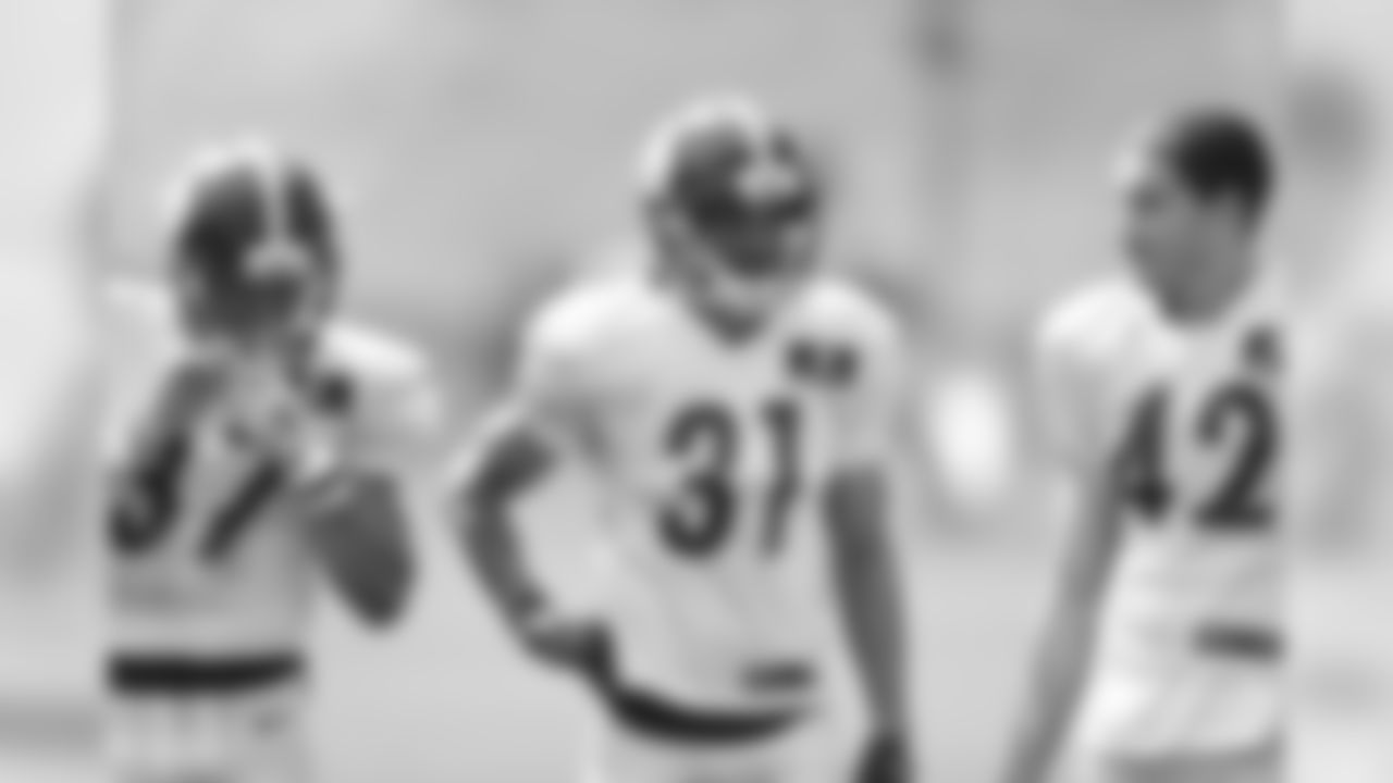 S Jordan Dangerfield (37), CB Ross Cockrell (31), and S Jacob Hagen (42)