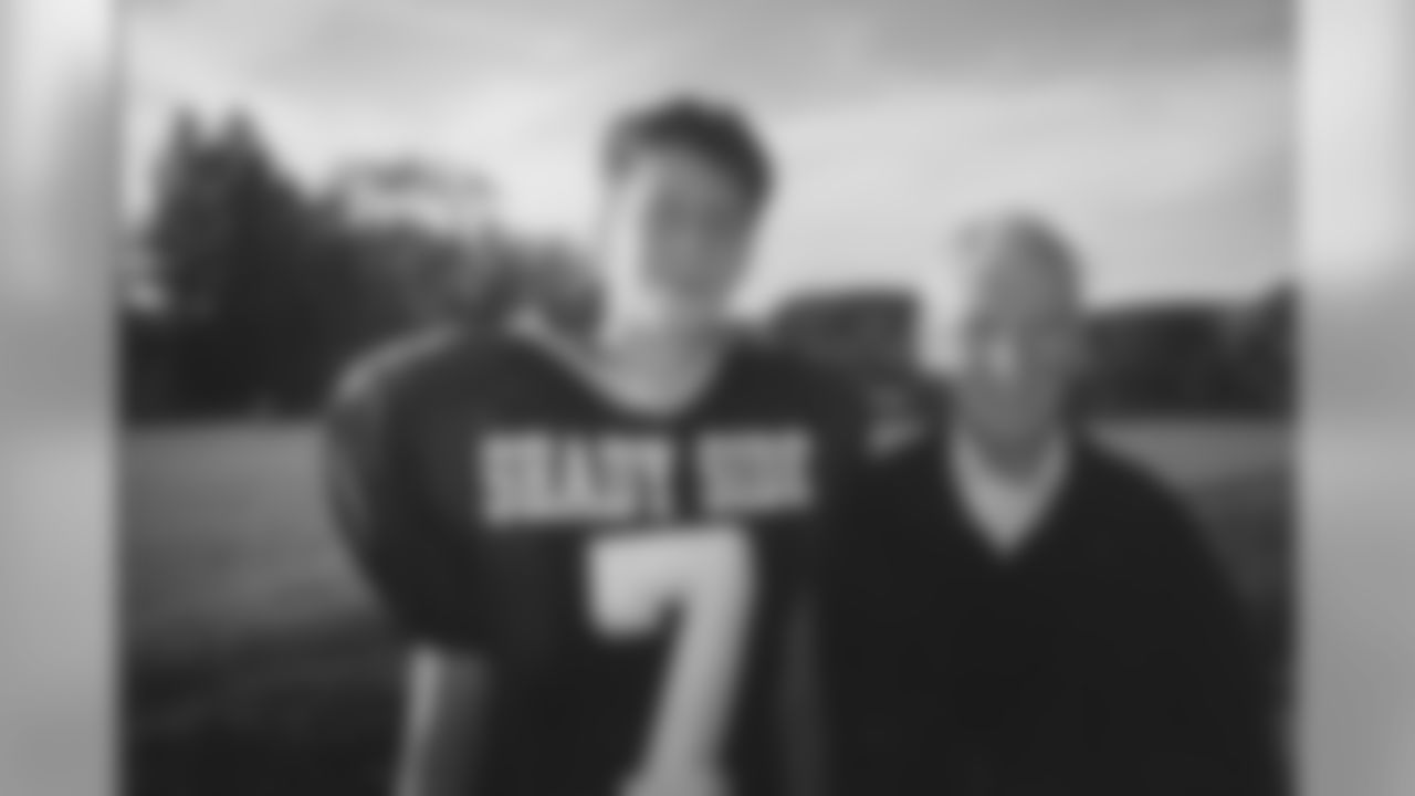 Dan Rooney poses for a photo with his grandson Dan Rooney.