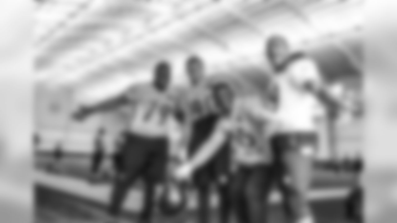 Javon Hargrave, T.J. Watt, Arthur Moats, and Terrell Watson