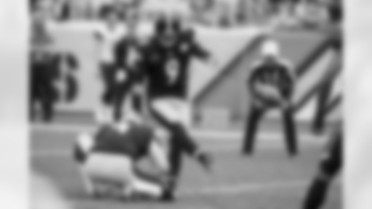 K Chris Boswell leads the Steelers in scoring with 69 points on 18 FGs and 15 PATs through 8 games.