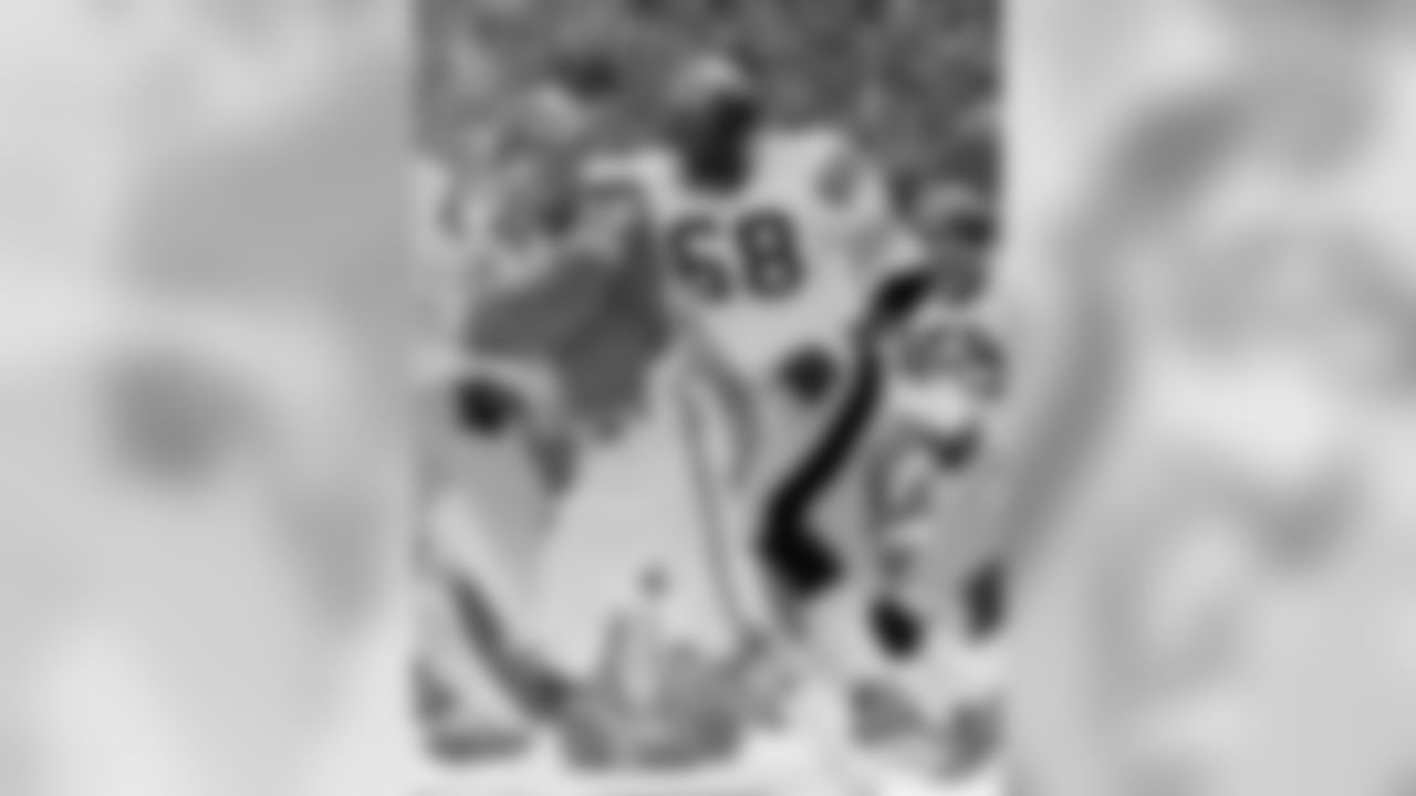 1969 L.C. Greenwood (Round 10): In 1971, his first year as a starter, Greenwood had five fumble recoveries. He led the Steelers in sacks for the first time in 1973 with 8.5 and followed that with a career-high 11 in 1974, both of which were 14-game seasons. In Super Bowl IX, Greenwood batted two of Fran Tarkentons passes, one of which was intercepted by Greene, and in Super Bowl X he sacked Roger Staubach four times. When his Steelers career ended before the start of the 1982 season, he was the franchise's all-time sack leader with 73.5. He was voted to six Pro Bowls and was named first-team All-Pro twice. Four Super Bowl rings.