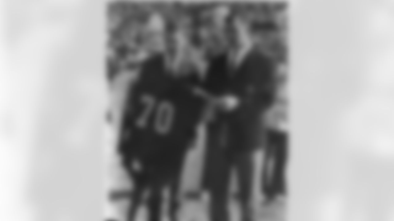 1950 ERNIE STAUTNER: The franchises most significant player during its first quarter-century of existence, Stautner is the first player to have his jersey number officially retired by the Steelers, Joe Greene being the only other. Defensive statistics for his era are sketchy, but in only one of his 14 NFL seasons did Stautner miss a game, one in 1953, and he finished with 23 fumble recoveries. A nine-time Pro Bowl selection, Stautner was named first-team All-Pro once and second-team All-Pro four times. Hall of Fame, Class of 1969.