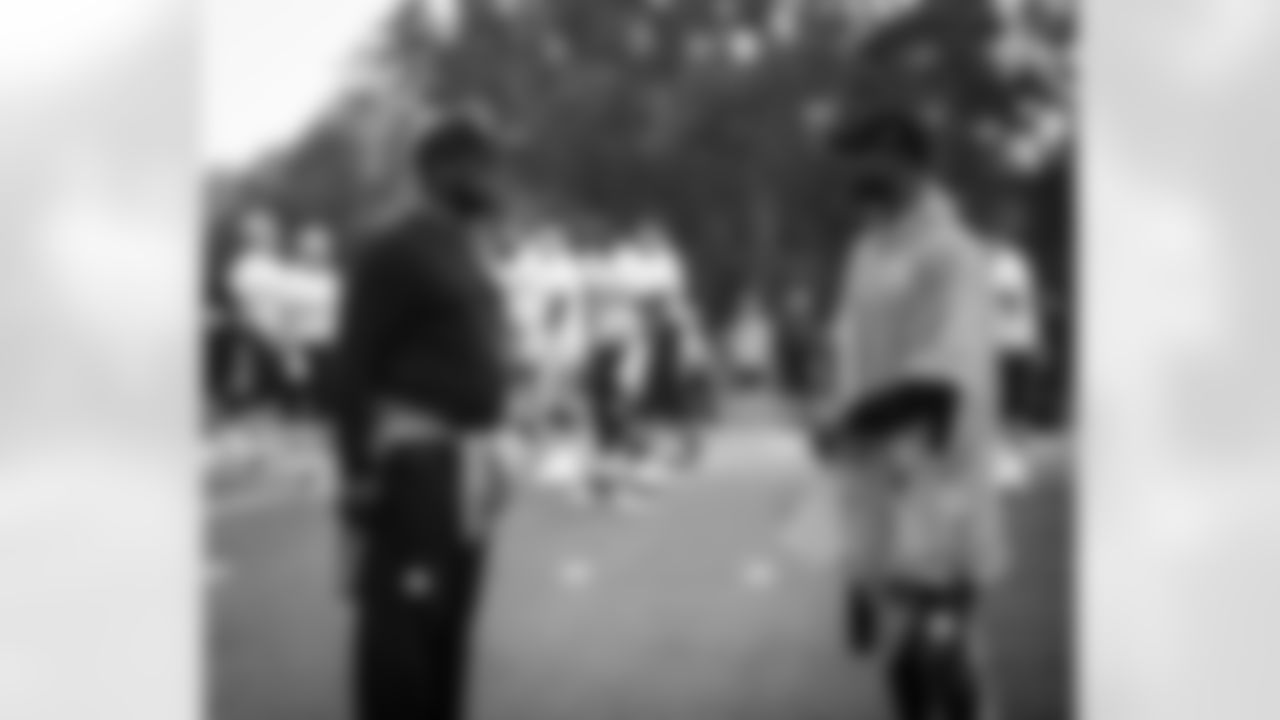 Head Coach Mike Tomlin and Ike Taylor