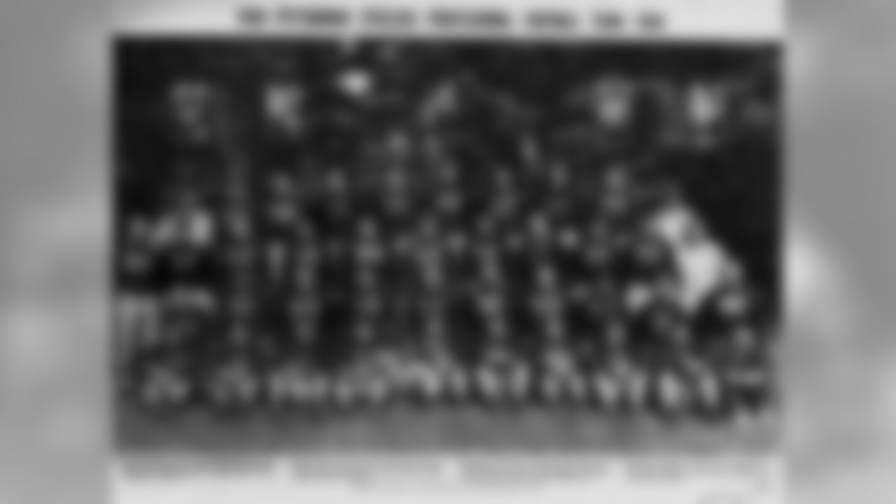 A young Dan Rooney appears in the front row of the 1940 team photo.