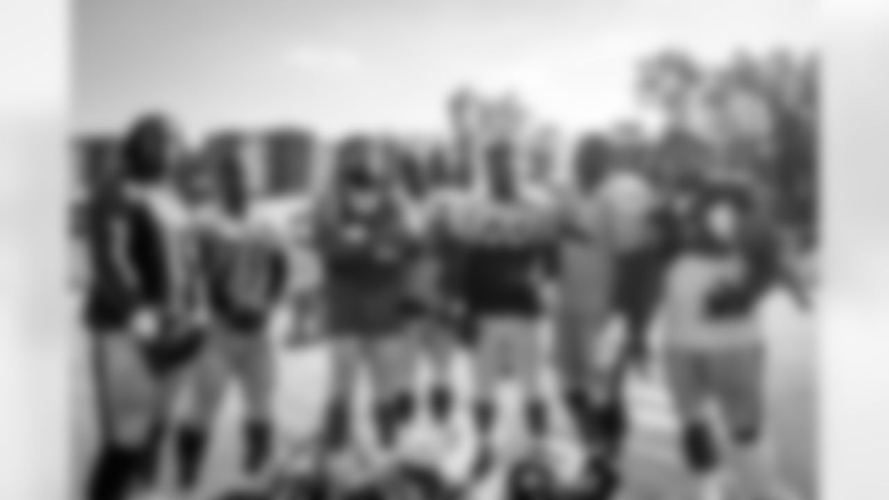 Johnny Maxey, Javon Hargrave, Cameron Heyward, Francis Kallon, L.T. Walton, Stephon Tuitt, and Tyson Alualu