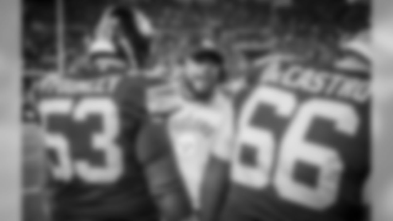 Head Coach Mike Tomlin, Maurkice Pouncey and David DeCastro