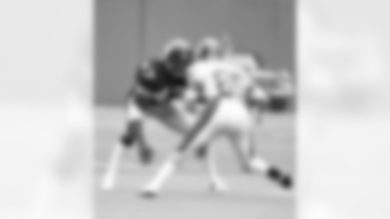 1970 MEL BLOUNT: Some scouts saw Blount as an NFL safety, but Chuck Noll was convinced he could play cornerback. Noll was correct. Historically, Blounts play at cornerback forced the NFL in 1977 to change some rules to give advantages to receivers, and statistically that play resulted in 57 career interceptions, including an NFL-best 11 in 1975, which was a 14-game season. Blount twice was named first-team All-Pro; he was the 1975 NFL Defensive Player of the Year; and he was a member of the Hall of Fames Class of 1989. Four Super Bowl rings.