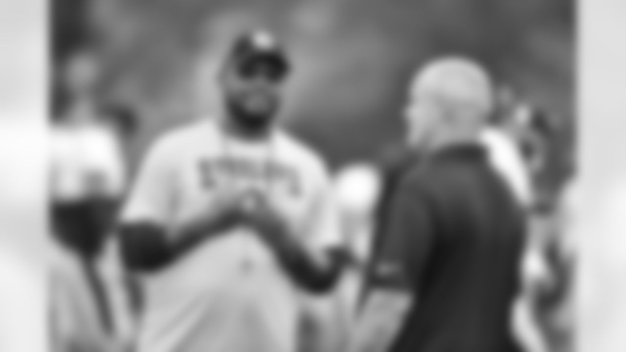 Head Coach Mike Tomlin and Kevin Colbert