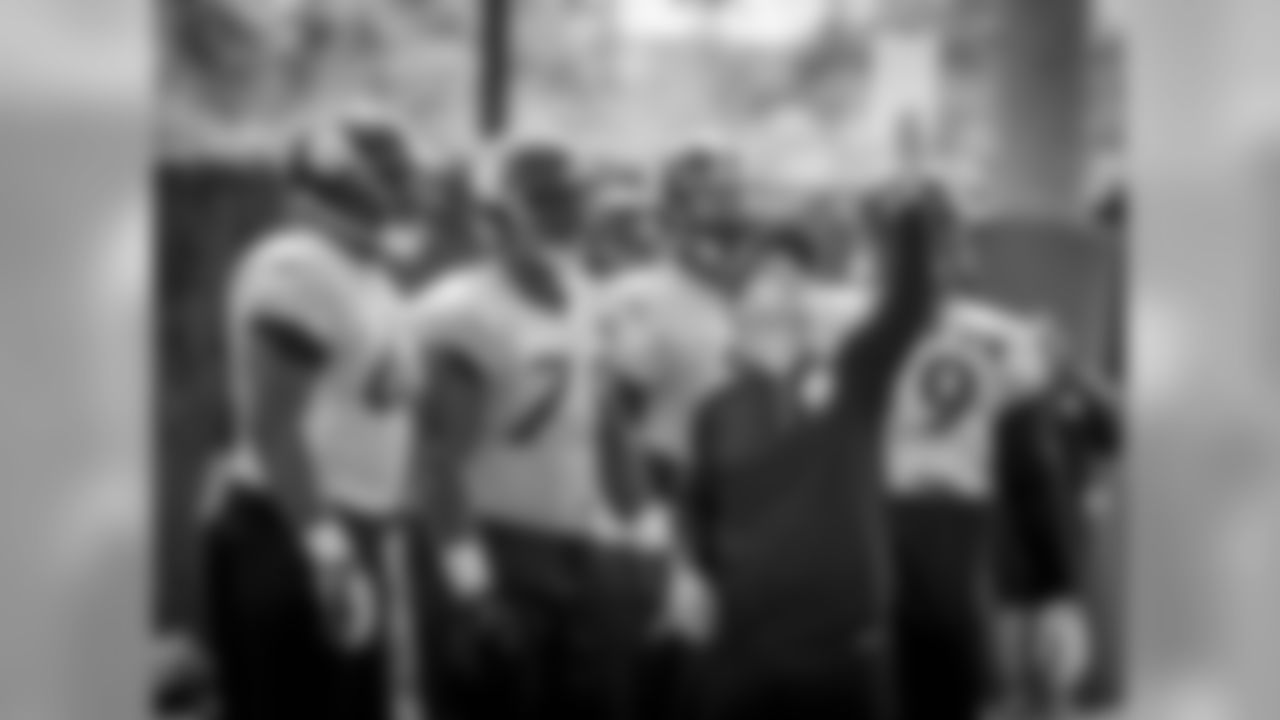 DT Lavon Hooks, DT Javon Hargrave, LB Jermauria Rasco, Steve Meyer and DT Khaynin Mosley-Smith