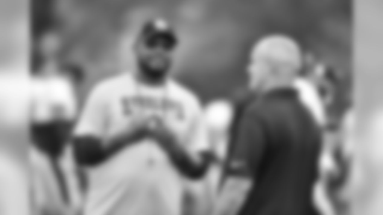 Head Coach Mike Tomlin and Kevin Colbert