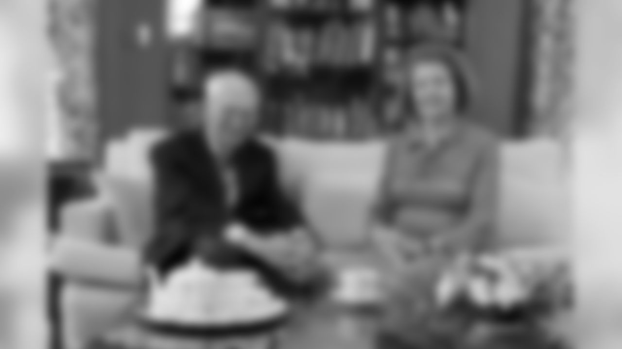 Ambassador Dan Rooney and his wife Patricia at the U.S. Ambassador's residence in Phoenix Park, Dublin.