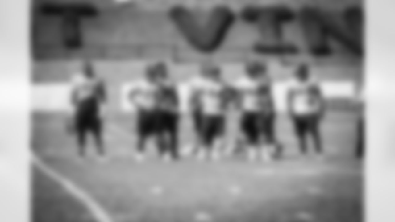 Stephon Tuitt,, Javon Hargrave, L.T Walton, Tyson Alualu, Francis Kallon, Daniel McCuller, and Lavon Hooks