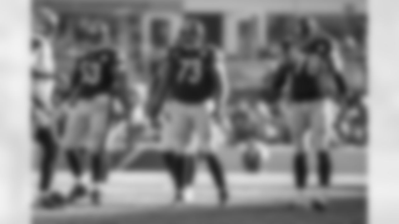 Maurkice Pouncey, Ramon Foster, and Alejandro Villanueva