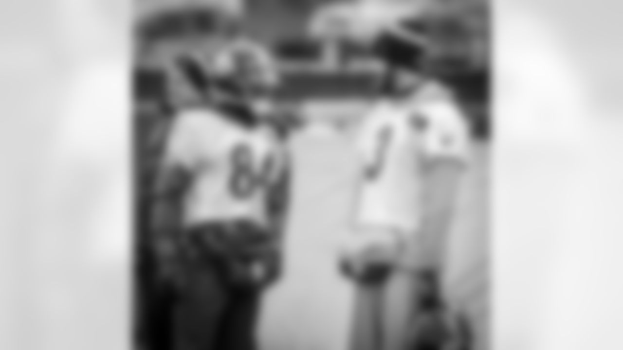 Antonio Brown and Landry Jones