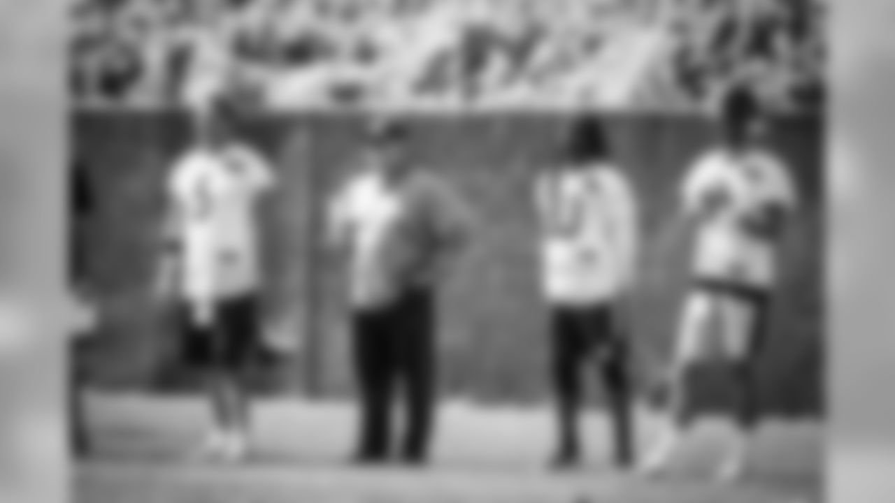 Ben Rothlisberger, Randy Fichtner, Cobi Hamilton and Zach Mettenberger