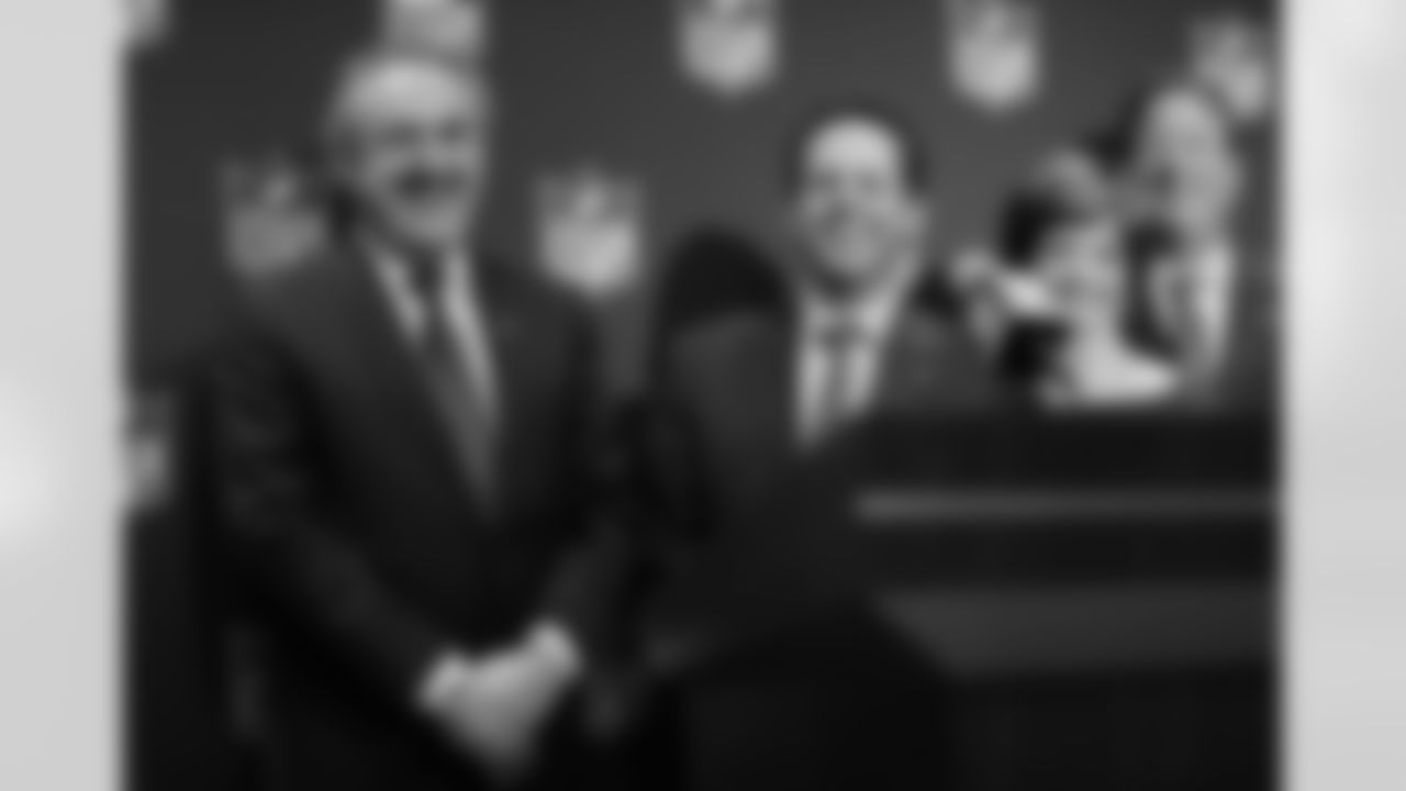 Vikings Ownership reacts in a press conference following the successful bid...