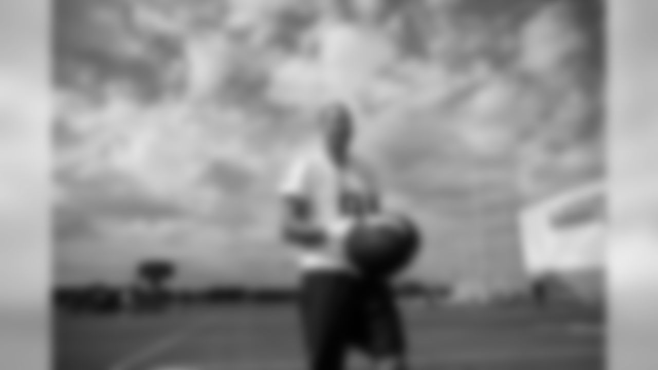 An image from July 25, 2018 of rookie training camp practice at TCO Stadium in Eagan, MN.