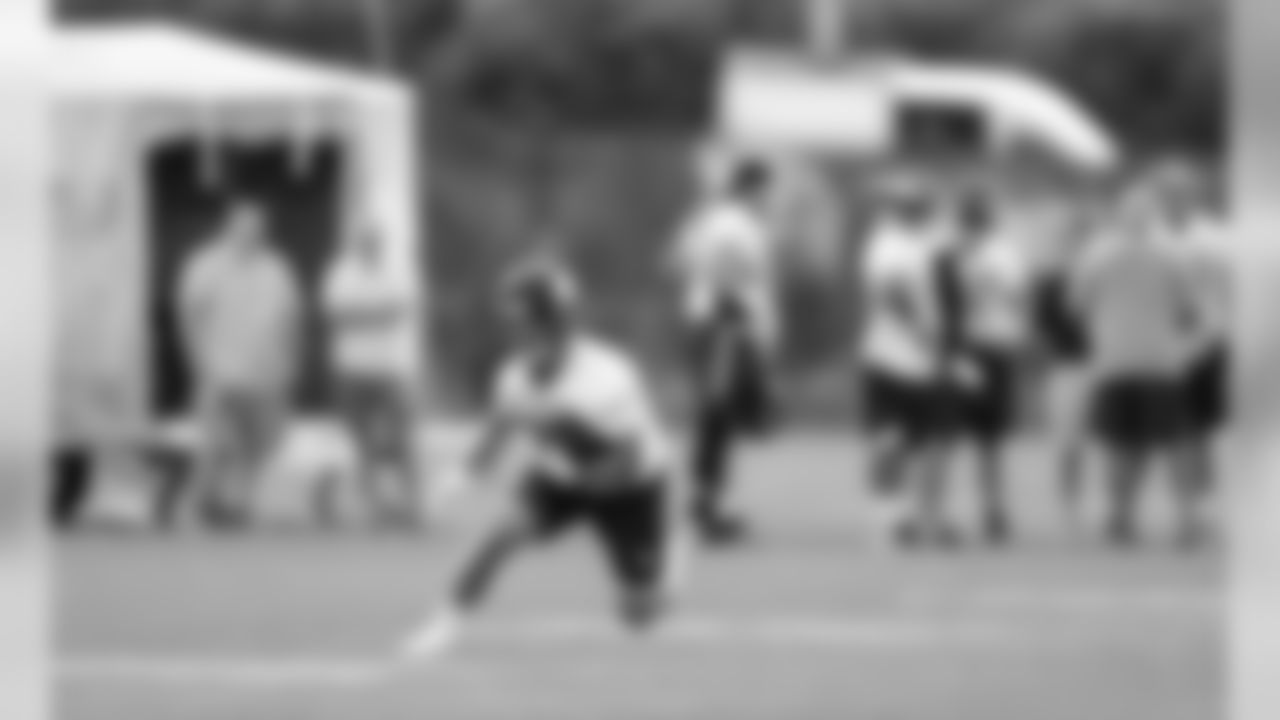 An image from July 25, 2018 of rookie training camp practice at TCO Stadium in Eagan, MN.