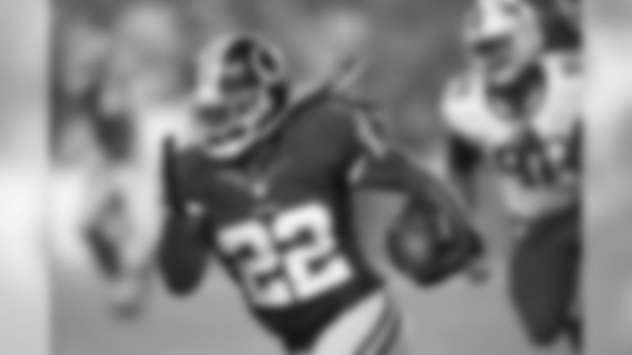The rookie out of Tulane rushed for a career-high 87 yards and caught his first touchdown in his start against the Bengals during Week 8.