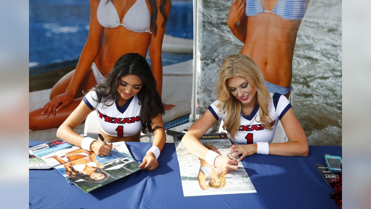 Houston Texans Cheerleaders 2016-17 Swimsuit Calendar Reveal Party