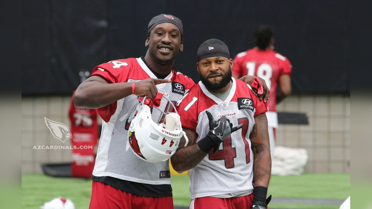 Day 1: LB Markus Golden (left) and S Antoine Bethea