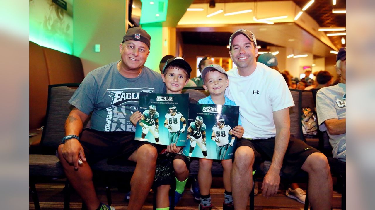 Father/son time at the Spotlight Forum.