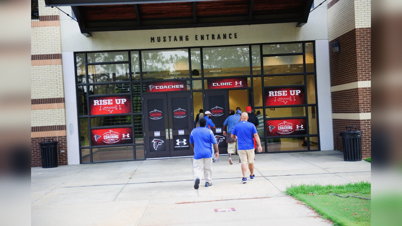 atlanta falcons youth football coaching clinic atlanta falcons youth football coaching clinic