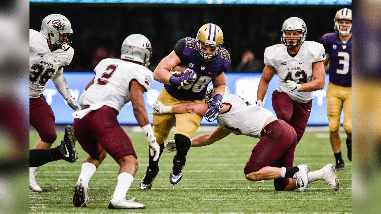 September 9, 2017; Husky Stadium, Seattle, Washington, USA...FBS Football: Montana Grizzlies at Washington Huskies...The Washington Huskies opens the 2017 home season against Montana, welcoming the Grizzlies to Husky Stadium for the first time since 1951...The Huskies, who have played four straight games away from Seattle, dating back to last year, are.ranked No. 8 in the preseason Associated Press Top 25 and No. 7 in the coaches’ poll...The final score: the Huskies topped the Grizzlies 63-7 on beautiful Montlake...Photo: Alika Jenner