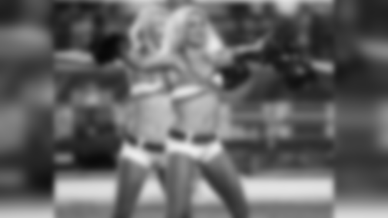 The Cardinals cheerleaders perform