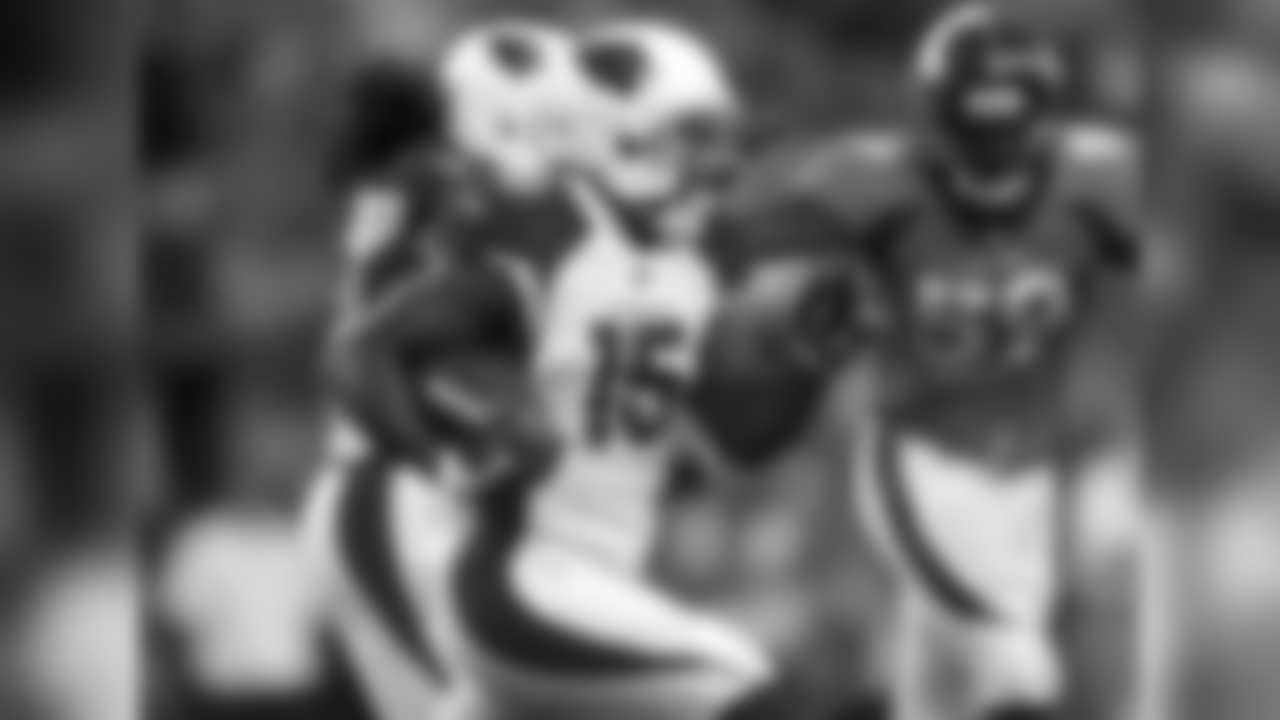 WR Jeremy Ross with the reception