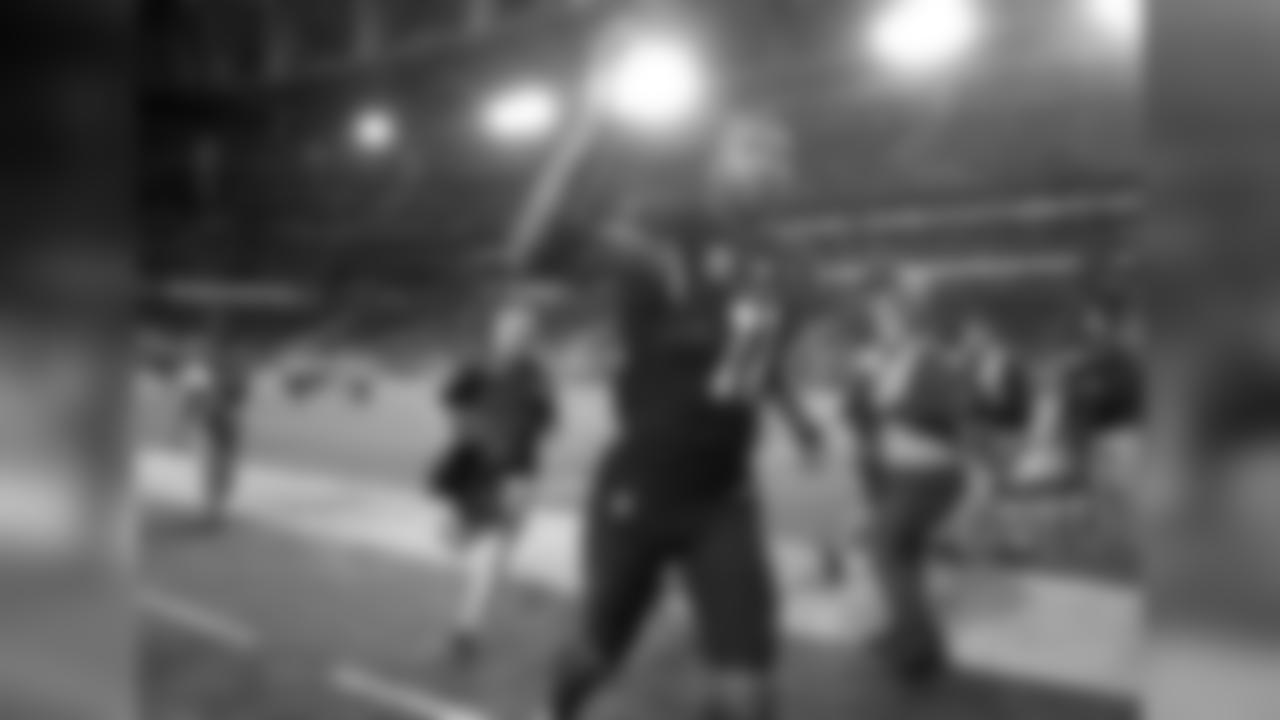 Larry Fitzgerald leaves the field after the game