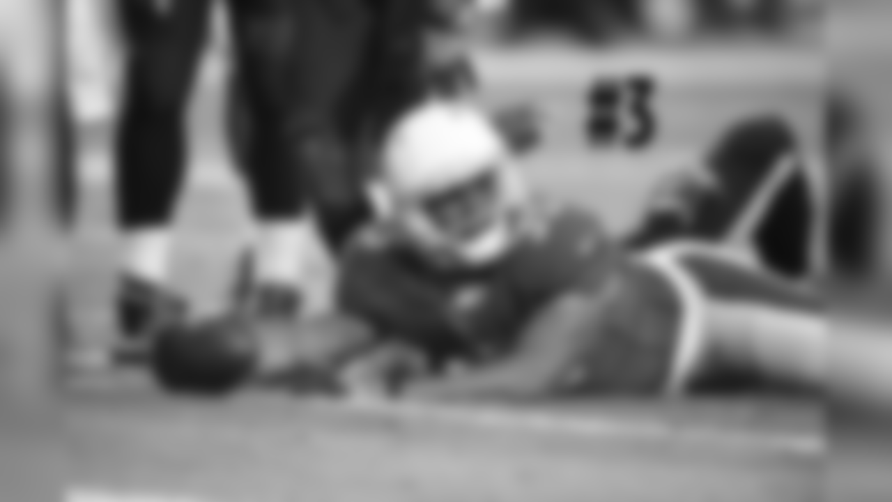 RB Elijhaa Penny is tackled just short of the end zone