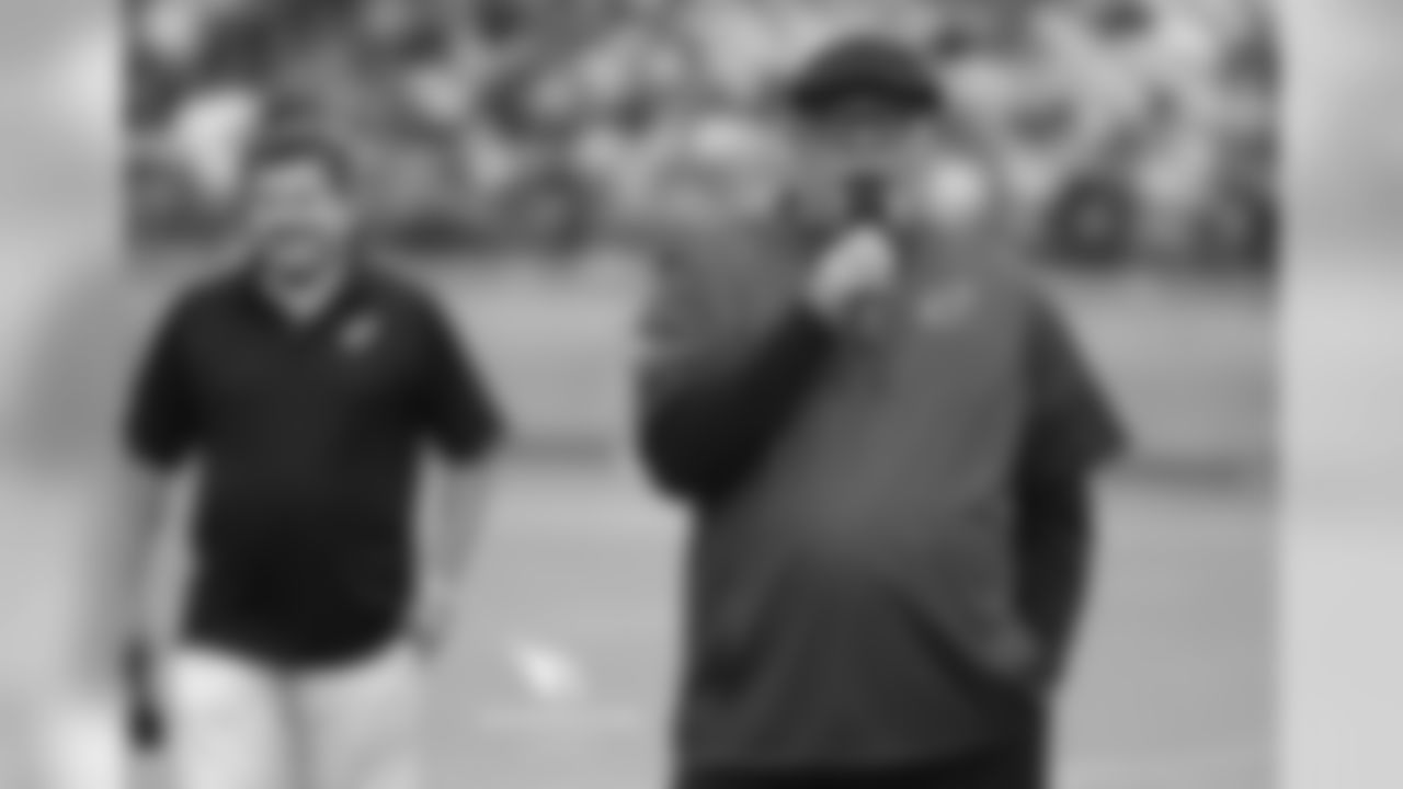 Head coach Bruce Arians at the Red & White practice