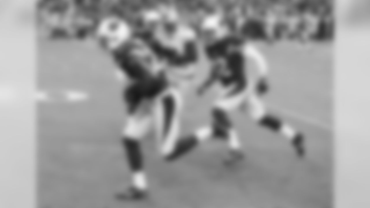 CB Justin Bethel returns an interception for a score