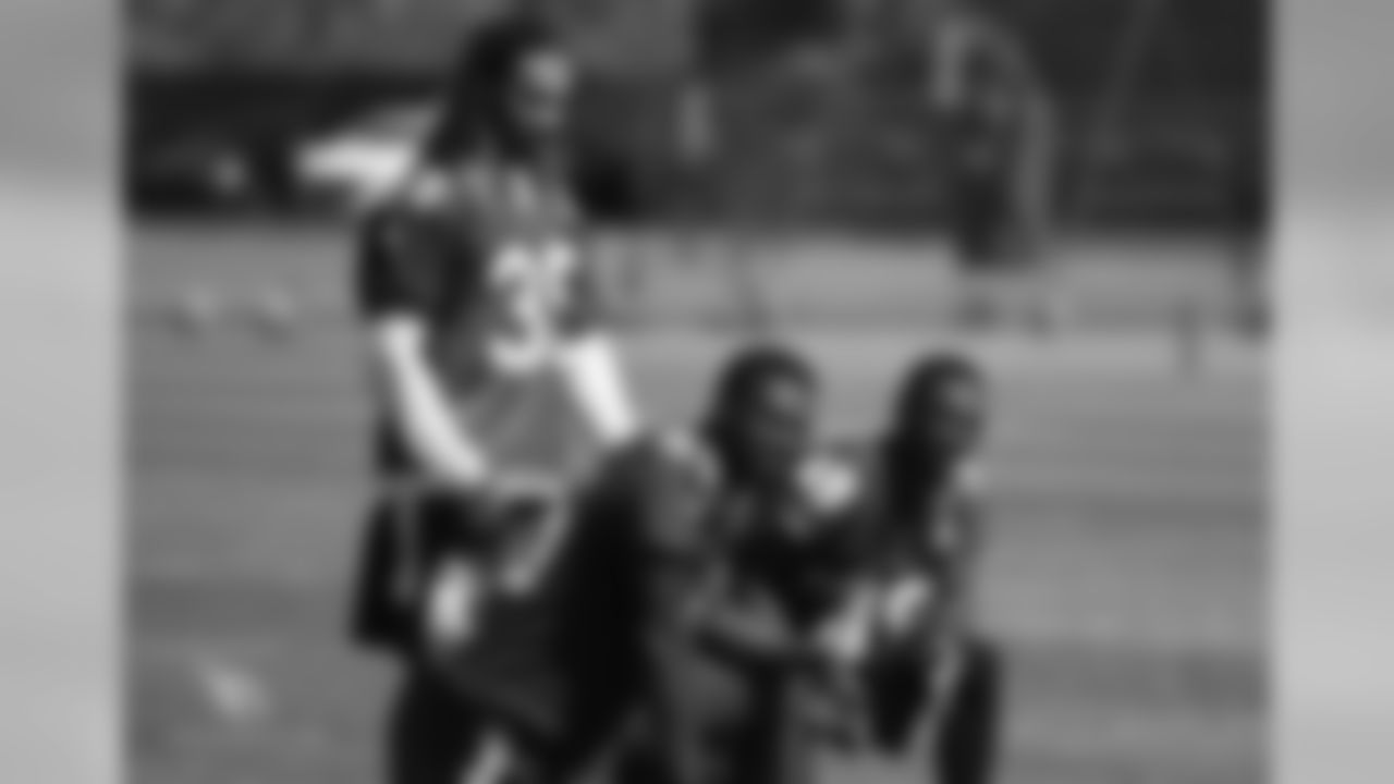 From left: CB Ryan Lewis, S Drico Johnson and CB Gump Hayes