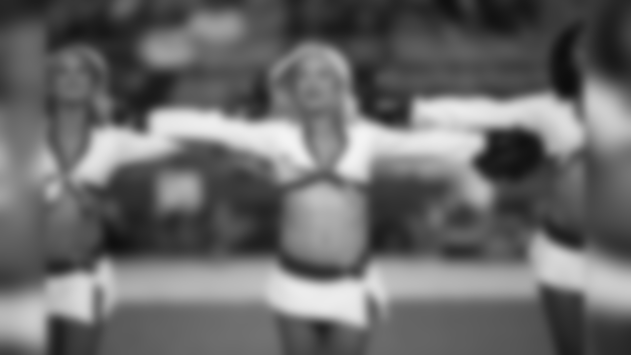 Cardinals cheerleaders perform