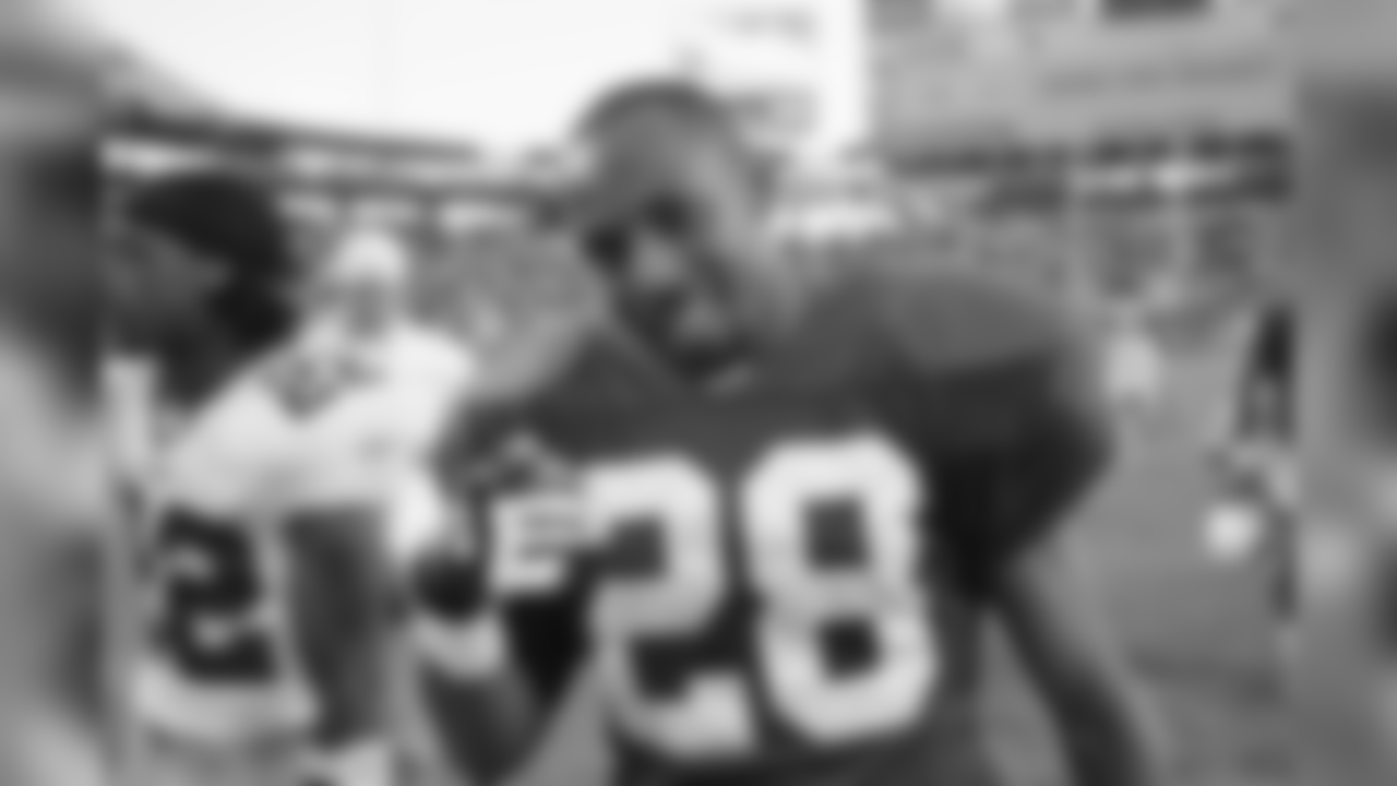 CB Duane Starks after a win over the Giants in 2004