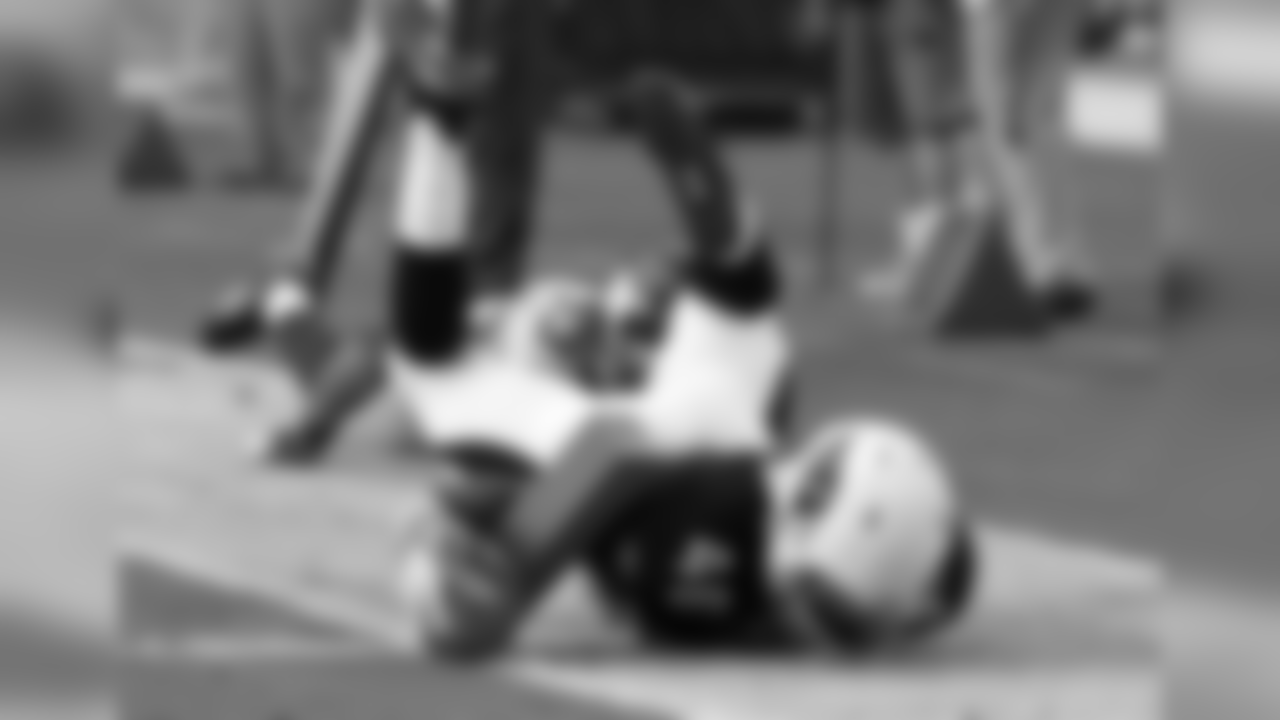 RB Alfonso Smith gets knocked out of bounds right before a score in 2011