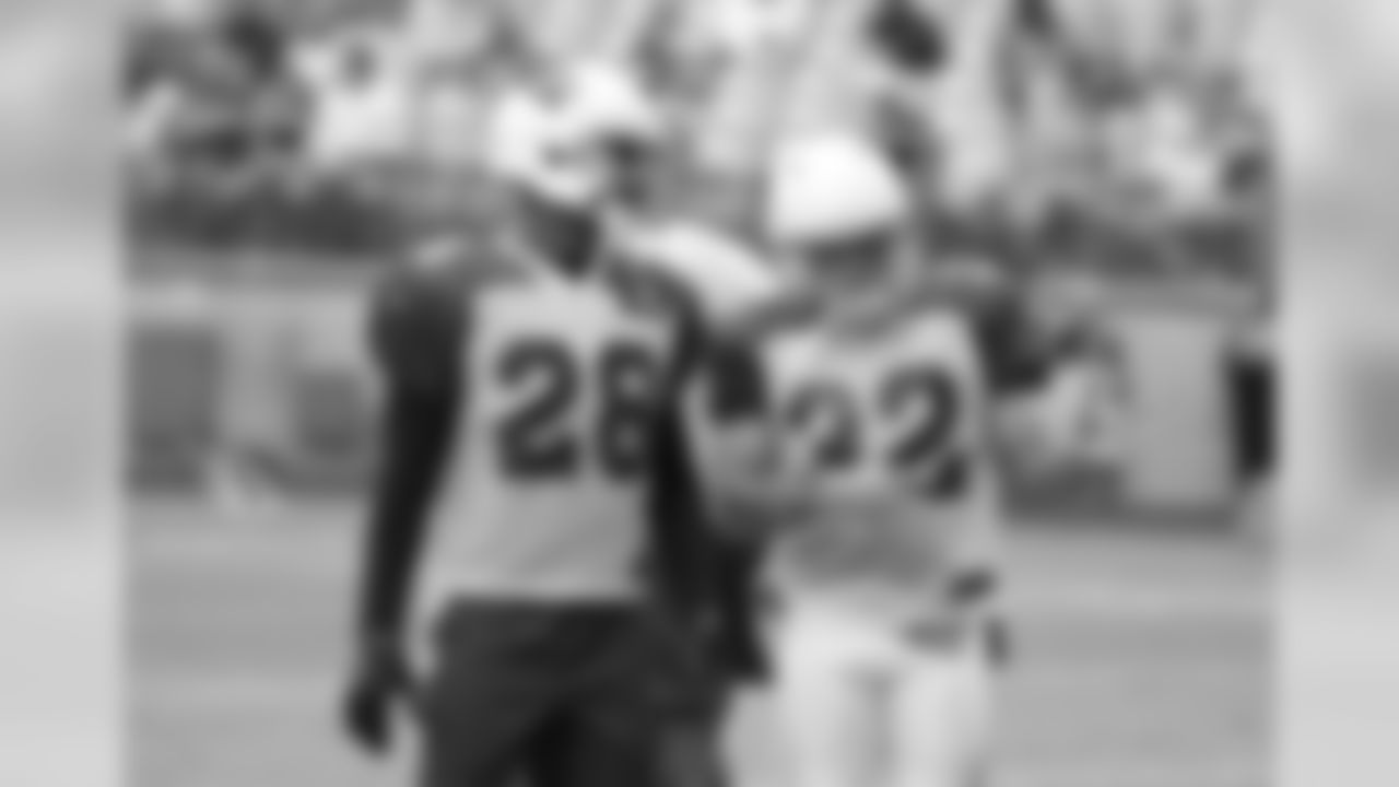 Day 18: CB Justin Bethel (left) and S Tyrann Mathieu (right)