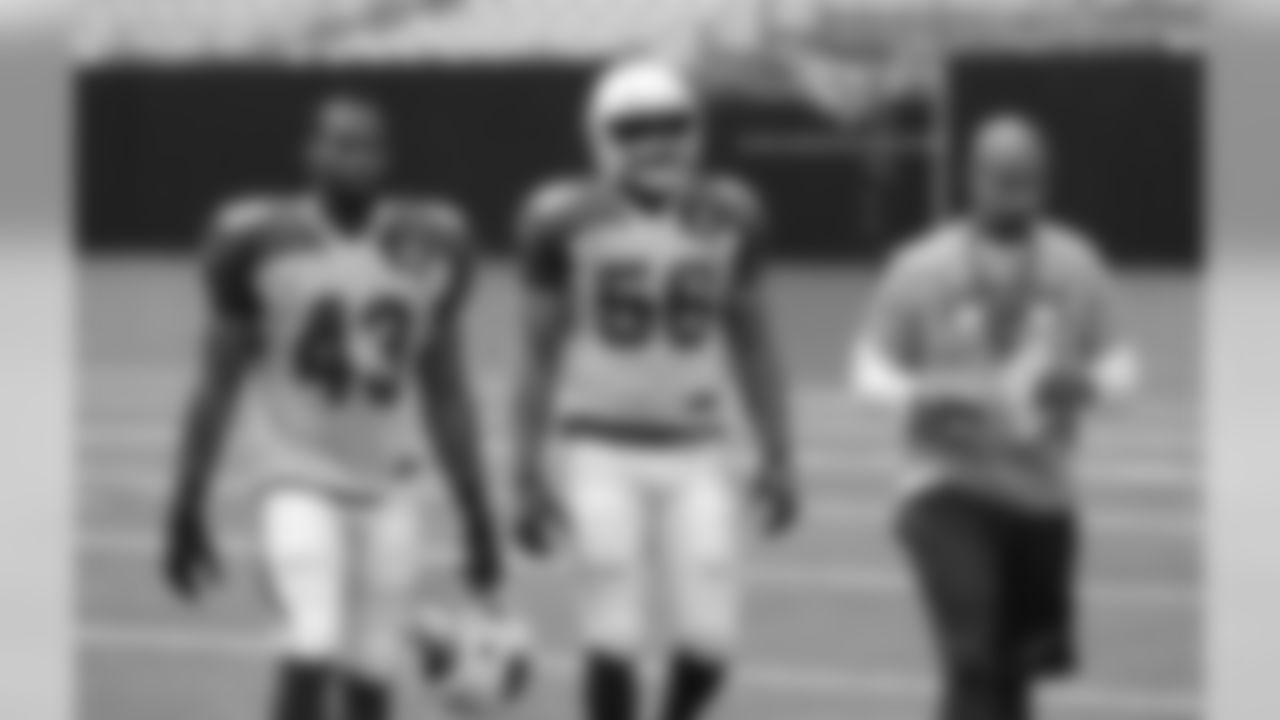 ILBs Haason Reddick and Karlos Dansby, along with ILB coach Larry Foote