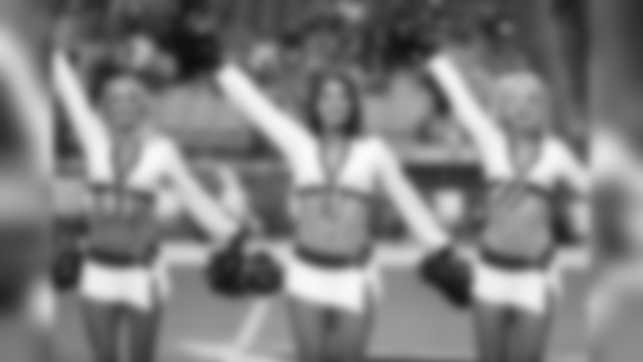 Cardinals cheerleaders perform