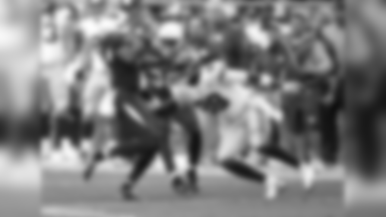 S Antoine Bethea snags an interception