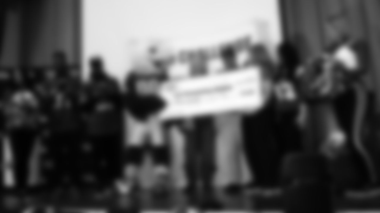 At the end of the pep rally, the Fell School was presented with a $10,000 Hometown Grant.