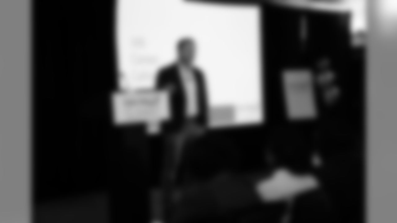 The Eagles Care Summit keynote speaker was Reb Rebele, a researcher for Wharton People Analytics.