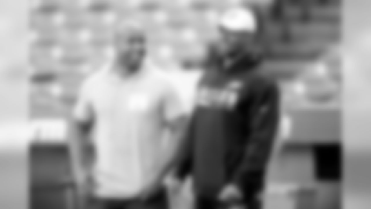 Rashard Cook and Brian Dawkins