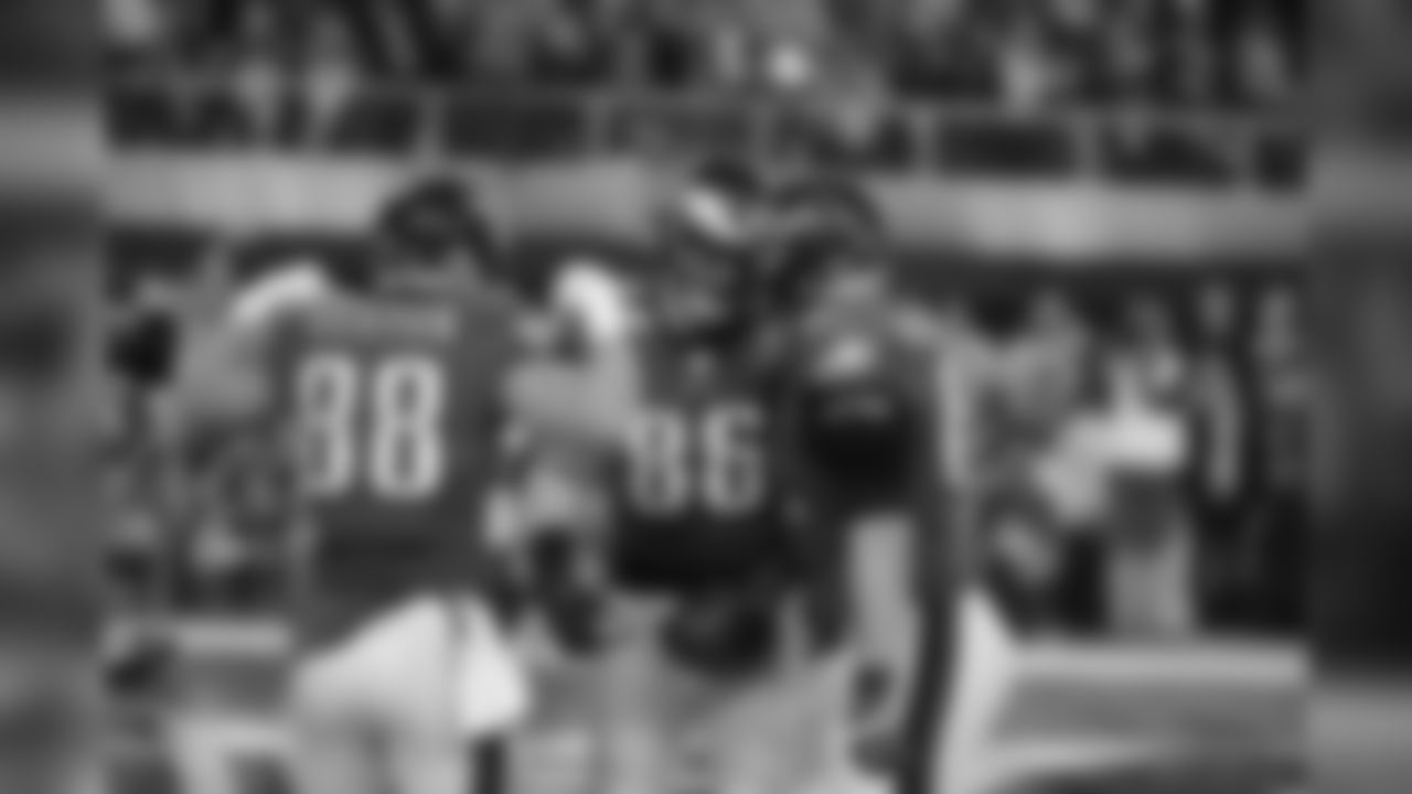 TE Trey Burton, TE Zach Ertz, and G Stefen Wisniewski