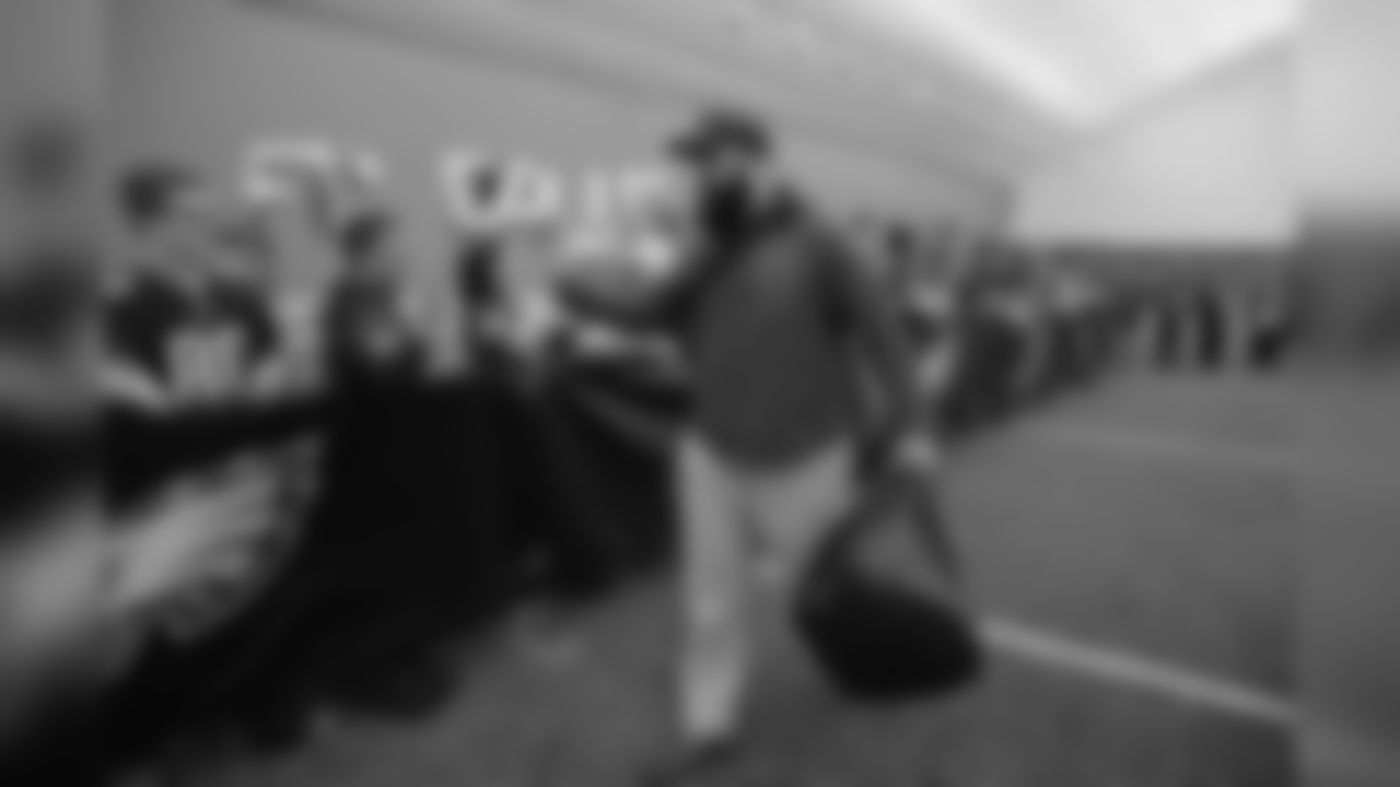 C Jason Kelce with Eagles fans